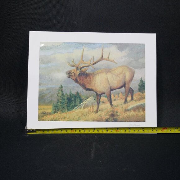 Pat McManus "Septembers Song" Elk Lithograph 7" X 9.5" with Park West COA - Picture 2 of 4